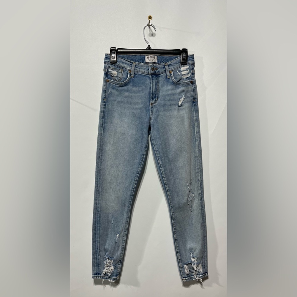 AGOLDE Sophie High Rise Crop Skinny Jeans Womens Size 26 Inseam 26”‎